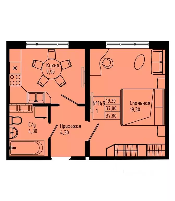 1-к кв. Ленинградская область, Коммунар г. Гатчинский муниципальный ... - Фото 1