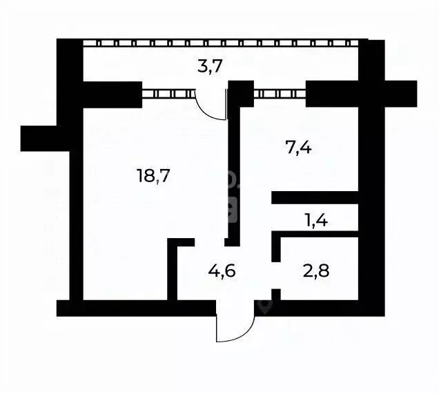 1-к кв. Пензенская область, Пенза ул. Совхоз-техникум, 3 (34.9 м) - Фото 1