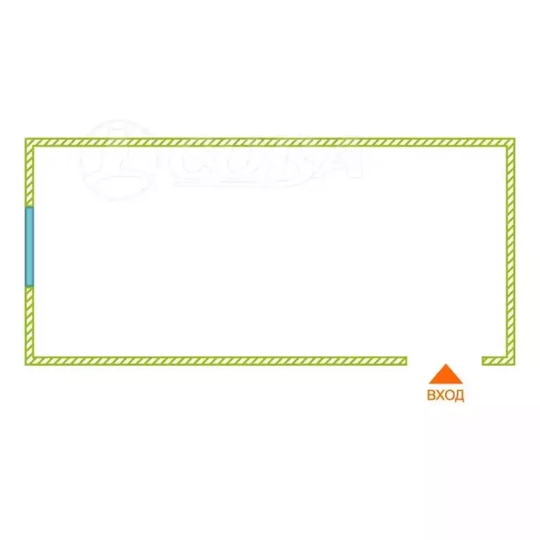 1к в -комнатной квартире (18.5 м) - Фото 2