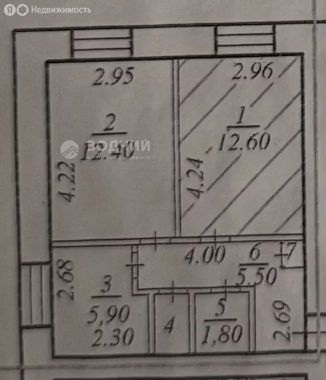 2-комнатная квартира: Чебоксары, Кукшумская улица, 7 (40 м) - Фото 1