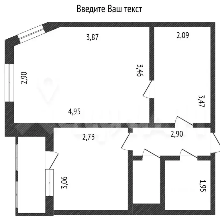 2-к кв. Татарстан, Казань ул. Гагарина, 12а (41.9 м) - Фото 1