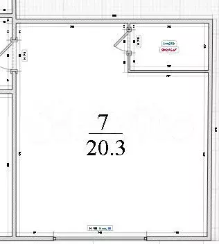 Апартаменты-студия, 20,5 м, 5/5 эт. - Фото 0