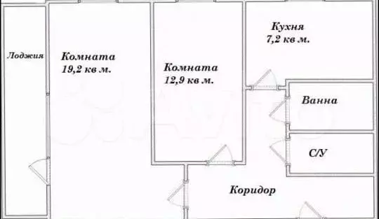 2-к. квартира, 50,3 м, 9/9 эт. - Фото 0