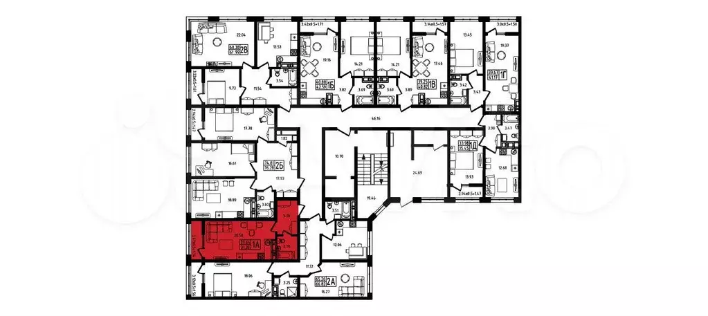 Квартира-студия, 31,4 м, 1/8 эт. - Фото 1