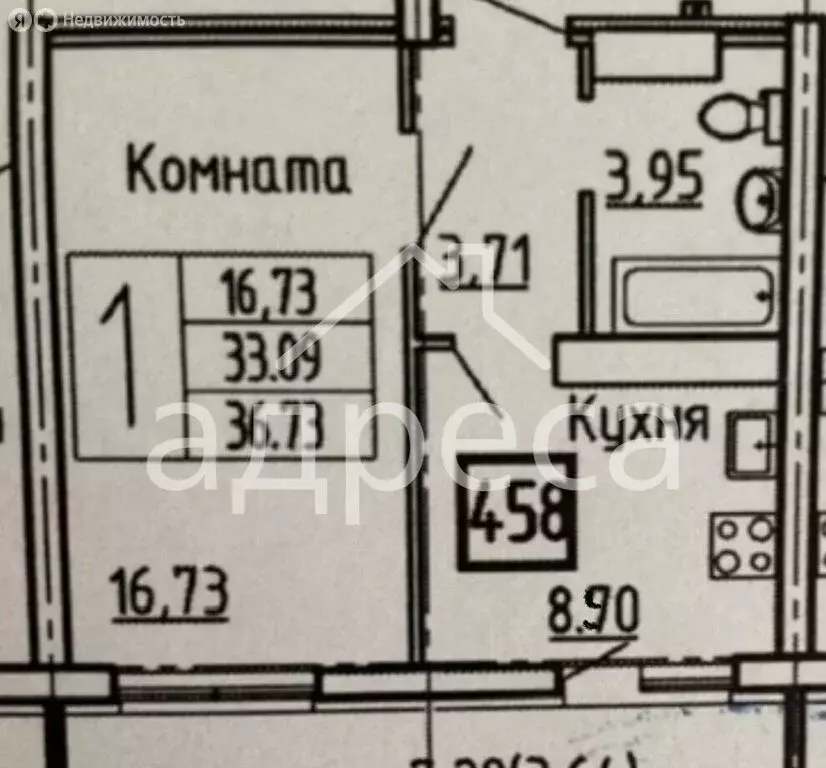 1-комнатная квартира: Самара, Пролетарская улица, 150 (40 м) - Фото 1