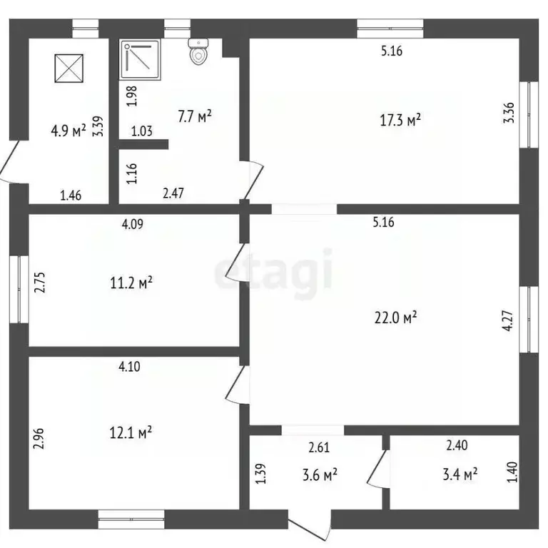 Дом в Забайкальский край, Чита ул. Вишневая, 18 (82 м) - Фото 2