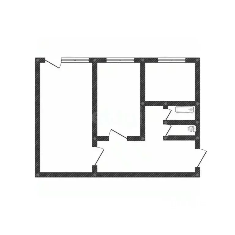 2-к кв. Смоленская область, Вязьма Московская ул., 23 (44.7 м) - Фото 1