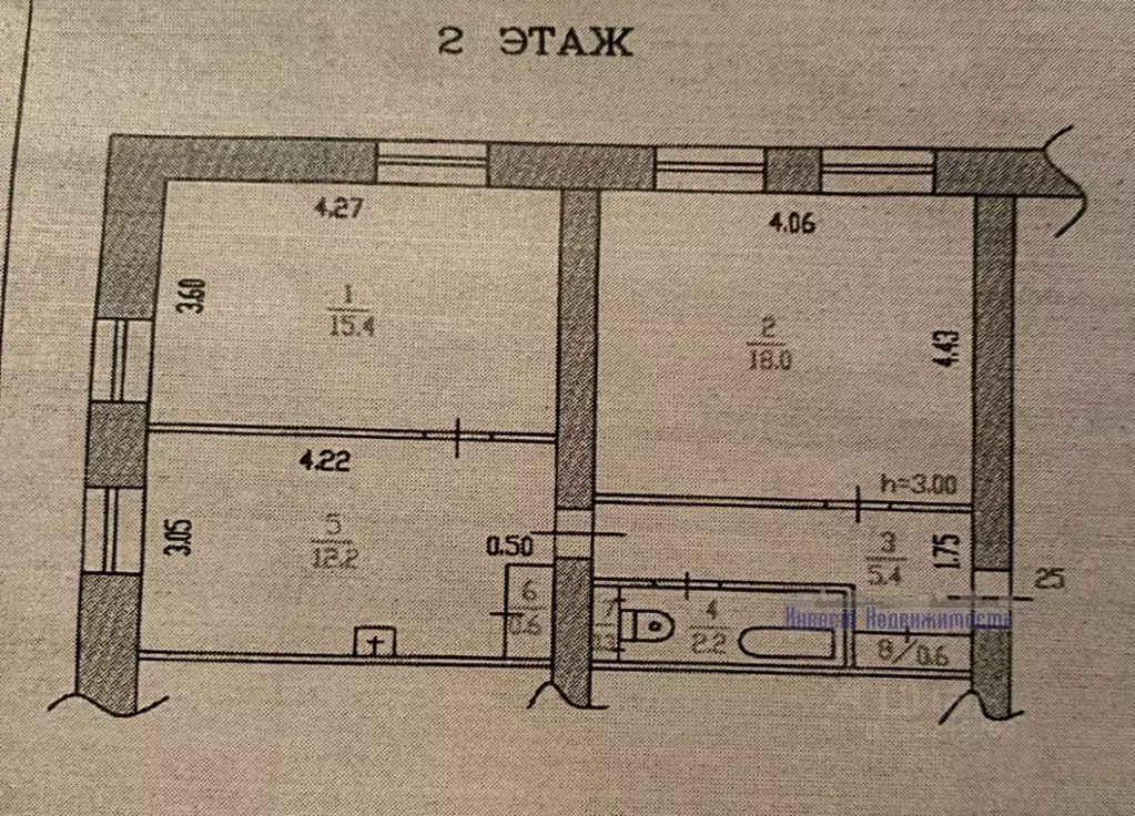 2-к кв. Алтайский край, Барнаул ВРЗ мкр, ул. Водопроводная, 132 (54.8 ... - Фото 1