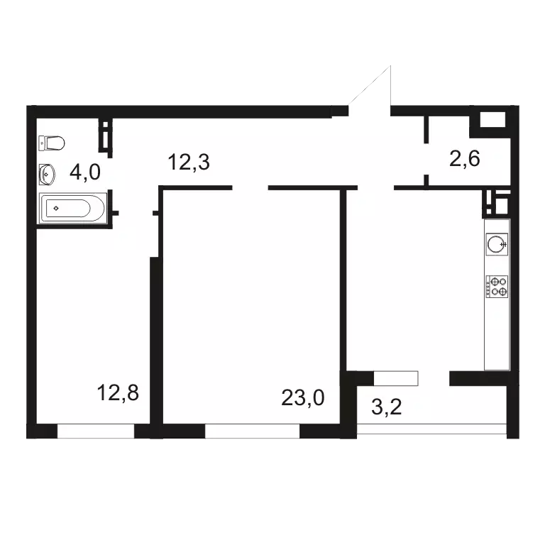 Продаётся 2-к квартира, 74.2 м - Фото 1