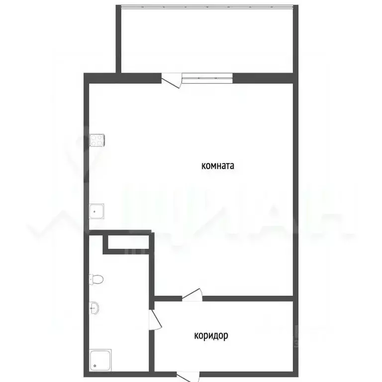 Студия Челябинская область, Челябинск ул. Бейвеля, 27 (23.9 м) - Фото 1