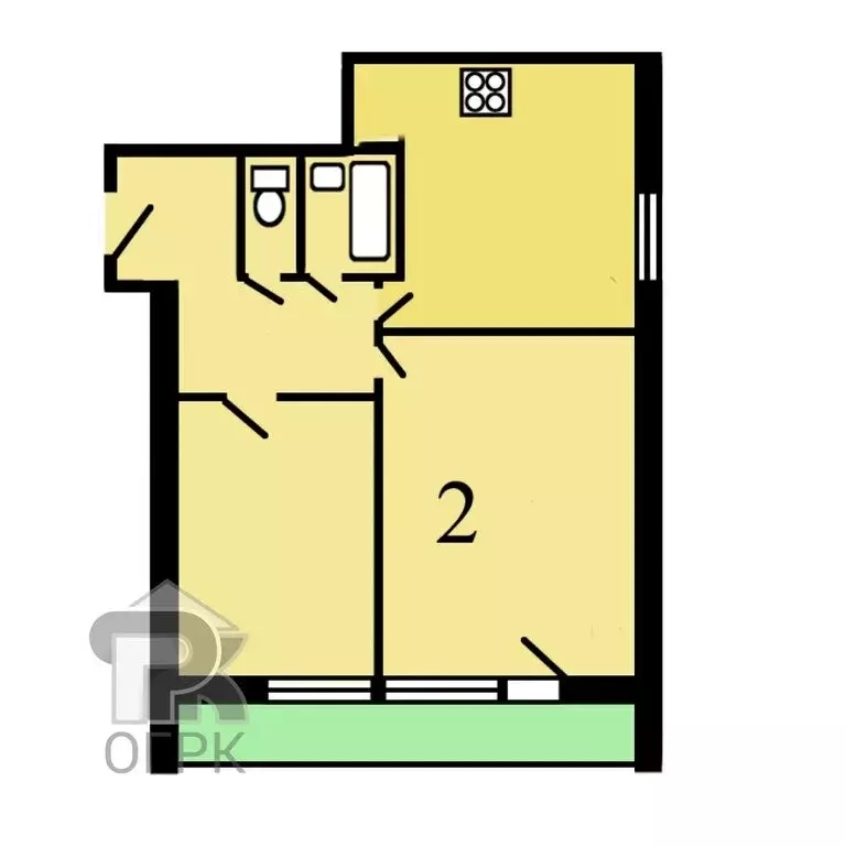 2-комнатная квартира: Видное, Строительная улица, 27 (50.3 м) - Фото 1