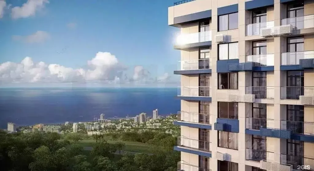 Студия Краснодарский край, Сочи Бытха мкр, ул. Ясногорская, 16/2к4 ... - Фото 2