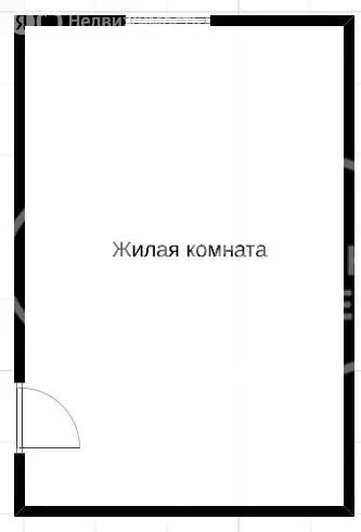 1к в -комнатной квартире (17.1 м) - Фото 1