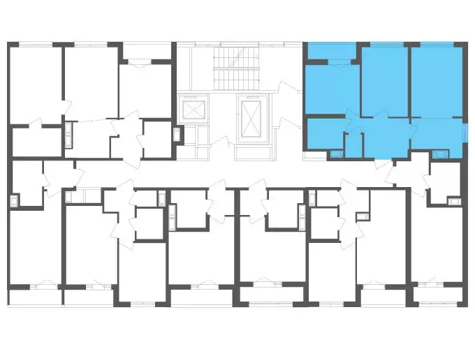3-комнатная квартира: посёлок Шушары, Старорусский проспект, 3к1 (56.5 ... - Фото 2