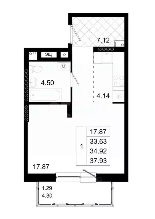1-к кв. Сахалинская область, Южно-Сахалинск Весточка ДНТ, ул. ... - Фото 2