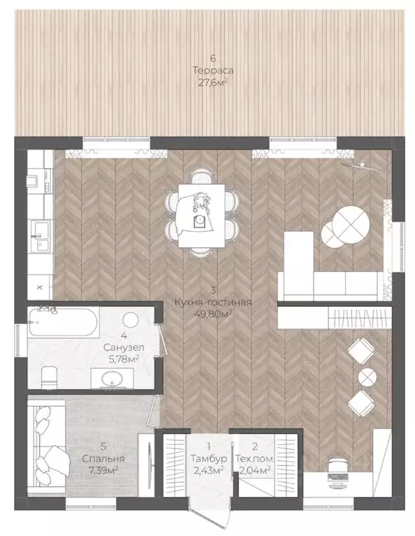 Дом в Красноярский край, Емельяново пгт ул. Волжская, 21А (95 м) - Фото 2