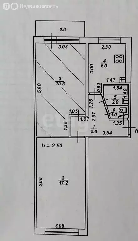 2-комнатная квартира: Тверь, улица Левитана, 46 (46 м) - Фото 1