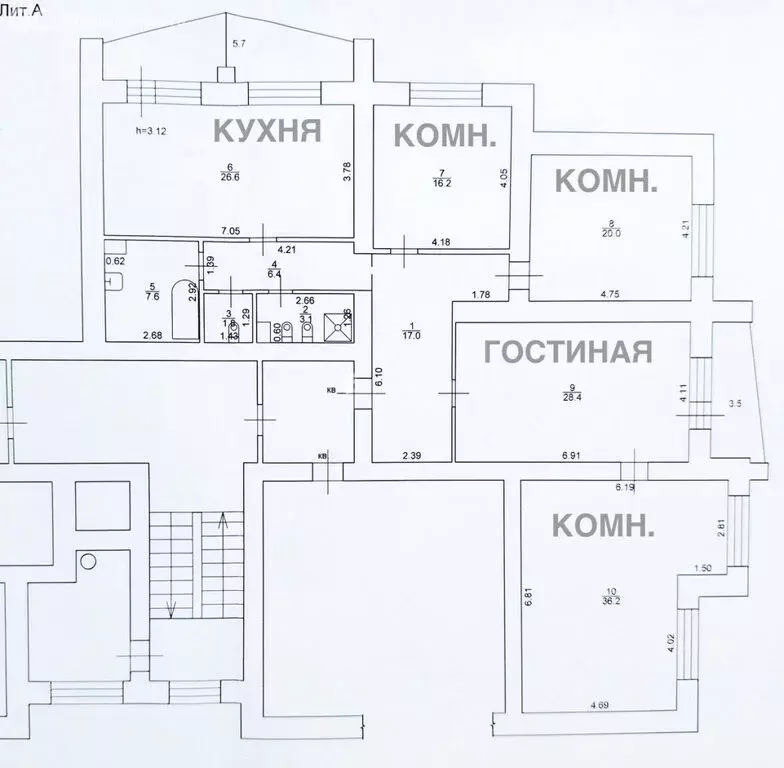 4-комнатная квартира: Сызрань, проспект Космонавтов, 9 (164 м) - Фото 2