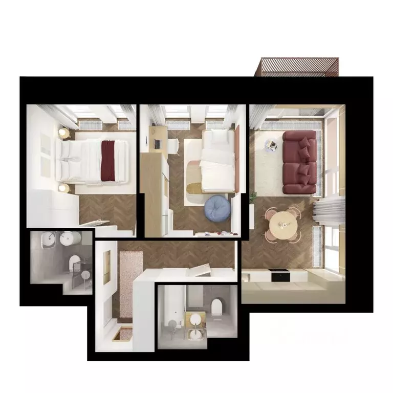 2-к кв. Москва ул. Маршала Прошлякова, 12к2с1 (51.6 м) - Фото 2