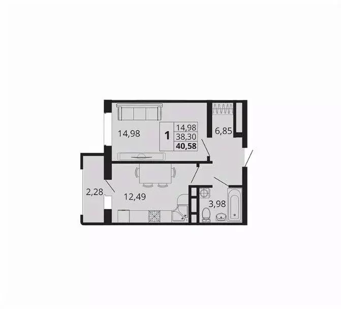 1-к кв. Краснодарский край, Краснодар пос. Знаменский, Родные Просторы ... - Фото 1