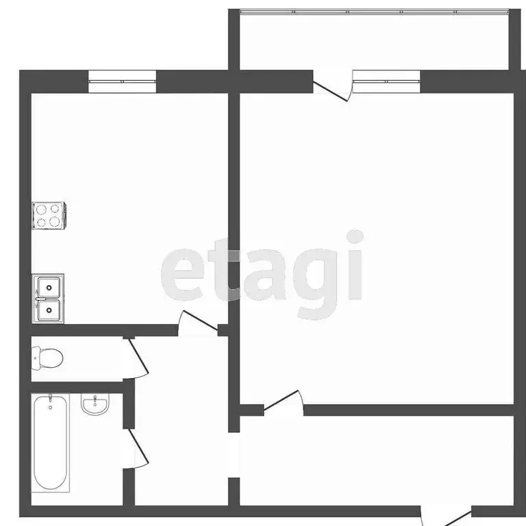 1-комнатная квартира: Пермь, Целинная улица, 29 (34.1 м) - Фото 0