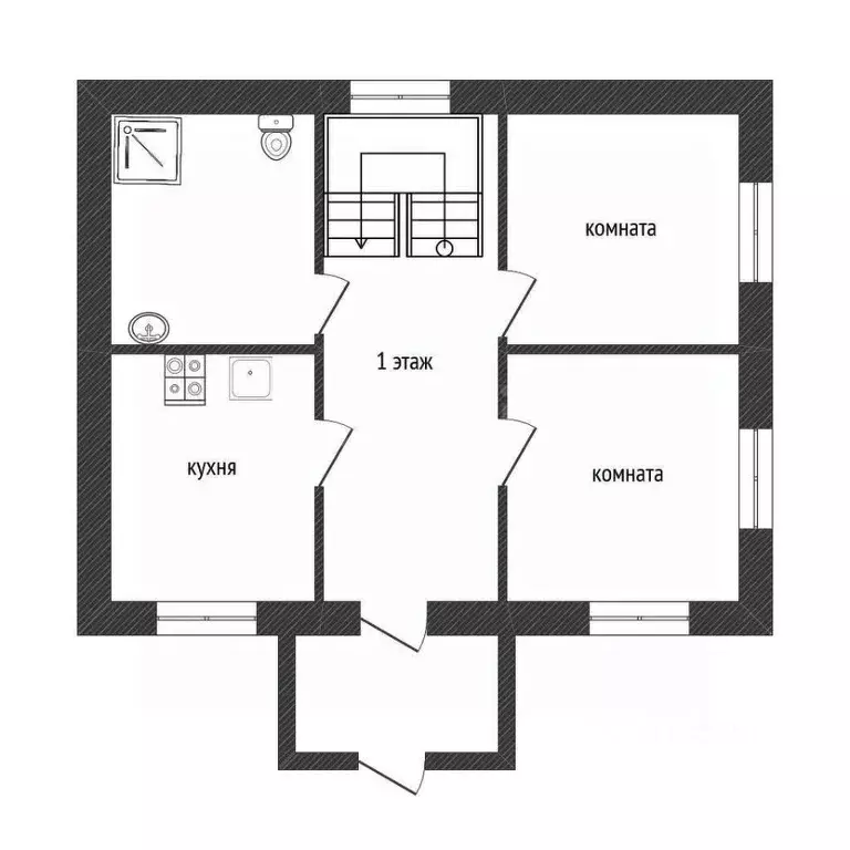 Дом в Новгородская область, Чудовский район, Грузинское с/пос, д. ... - Фото 2