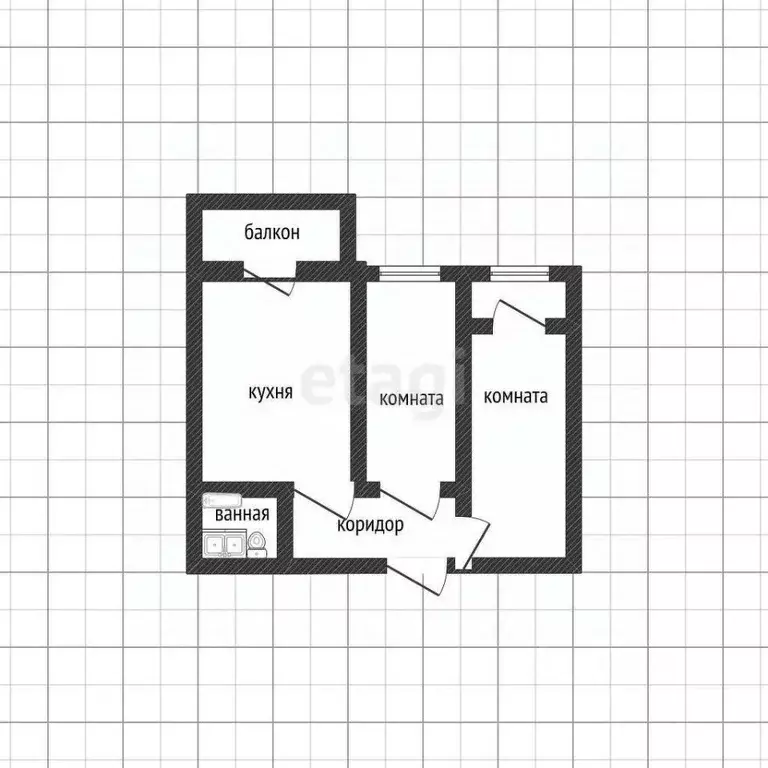 2-к кв. Краснодарский край, Краснодар пос. Знаменский, ул. Природная, ... - Фото 2