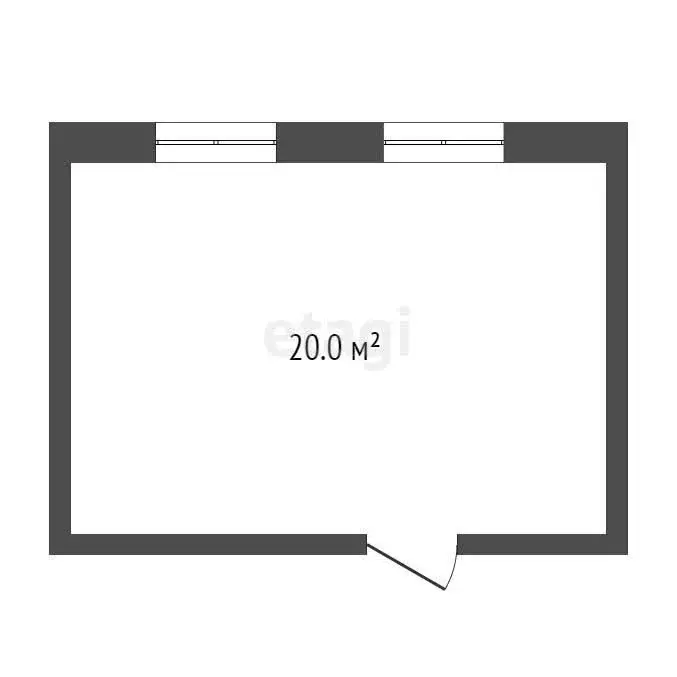 1-комнатная квартира: Чита, улица Чкалова, 67 (19.8 м) - Фото 0
