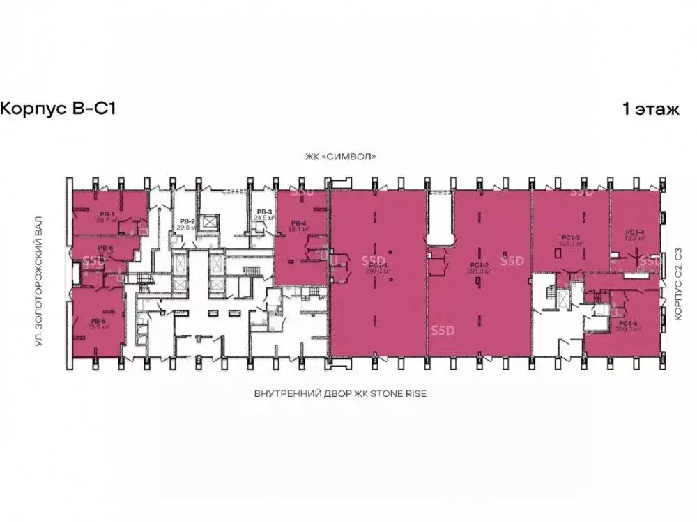 Торговая площадь в Москва ул. Золоторожский Вал, 11С1 (88 м) - Фото 2