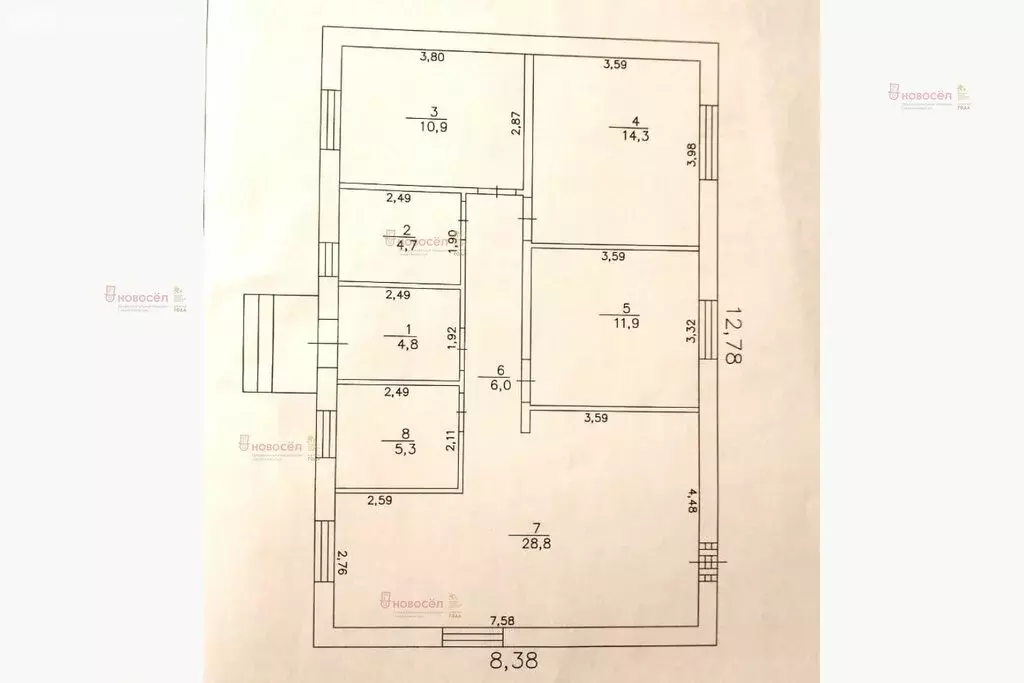 Дом в посёлок Монетный, Трудовая улица, 5А (91 м) - Фото 0