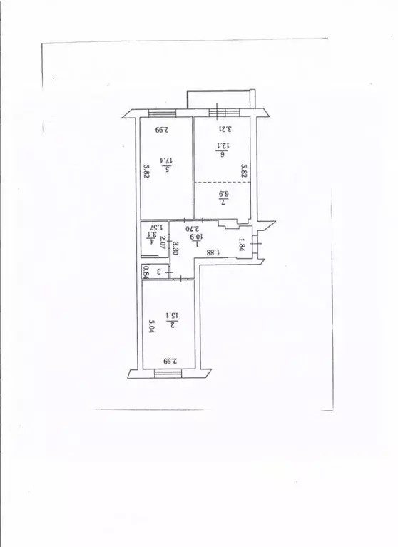 2-к кв. Кемеровская область, Кемерово ул. Тухачевского, 29Б (66.7 м) - Фото 2