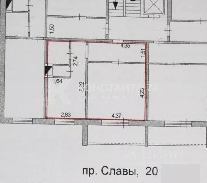 1-к кв. Челябинская область, Копейск просп. Славы, 20 (40.6 м) - Фото 1