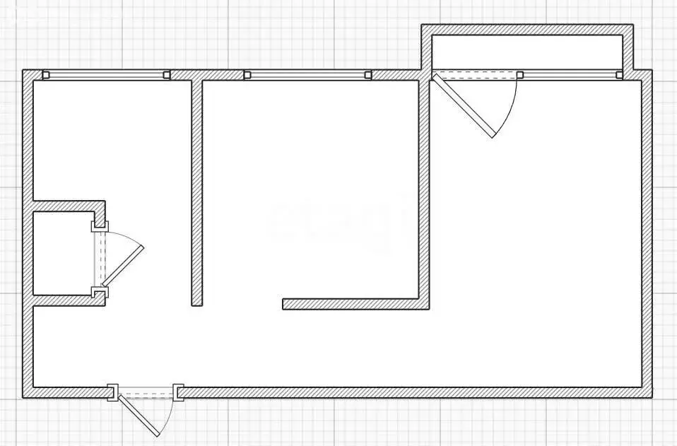 2-комнатная квартира: Казань, улица Галиаскара Камала, 45 (44.4 м) - Фото 1
