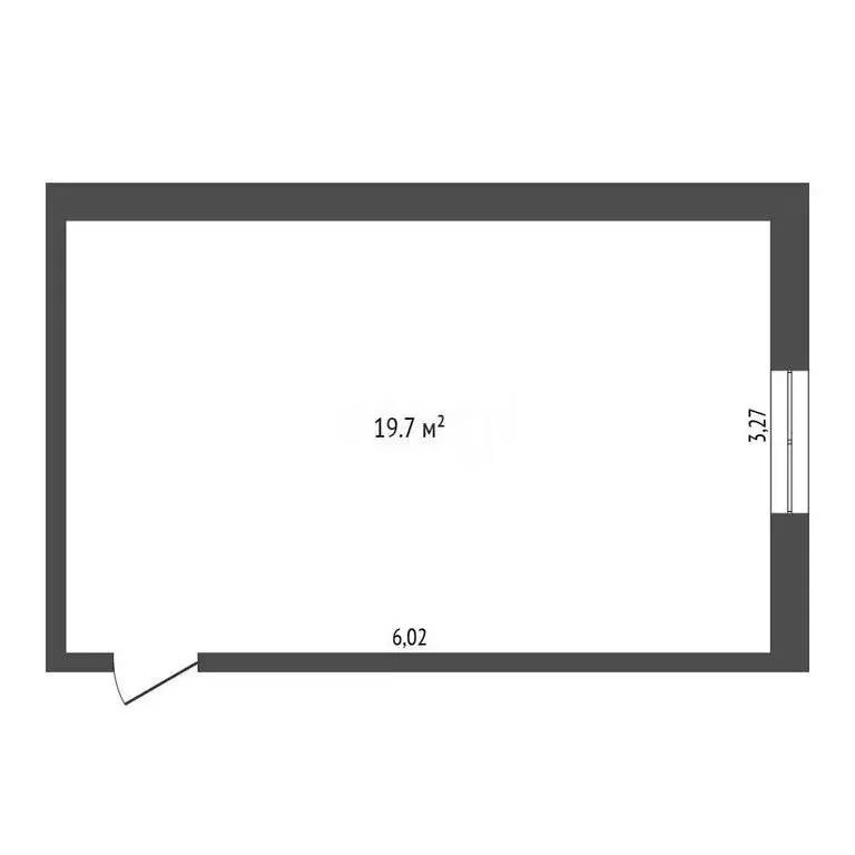 1к в -комнатной квартире (19.7 м) - Фото 1