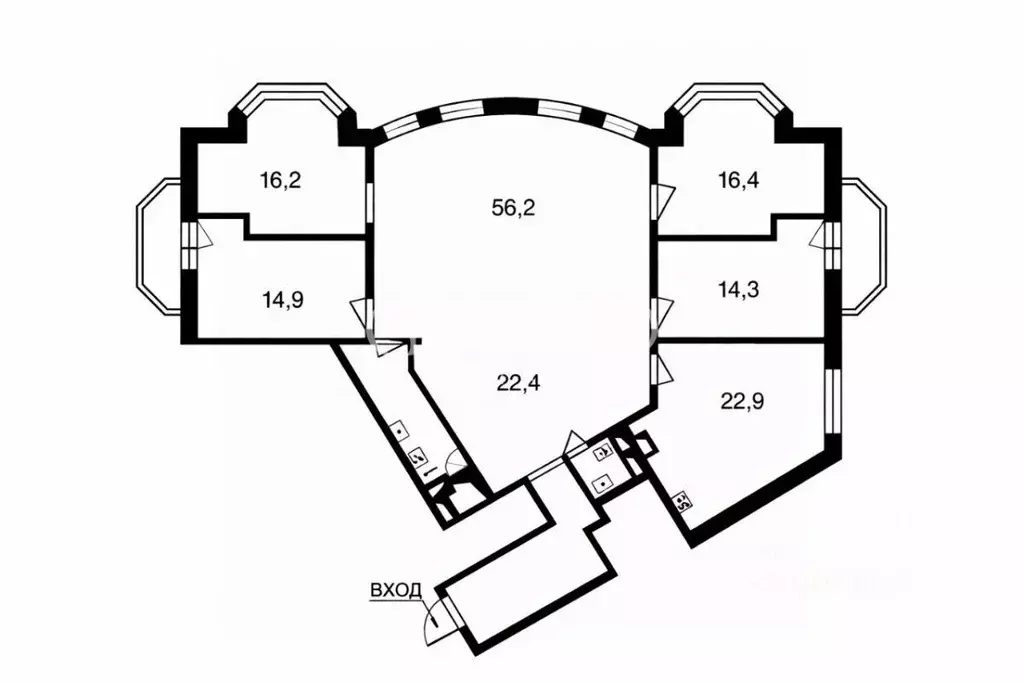 5-к кв. Москва ул. Чаянова, 24 (179.0 м) - Фото 2