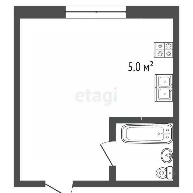 Студия Краснодарский край, Анапа ул. Адмирала Пустошкина, 16 (20.0 м) - Фото 2