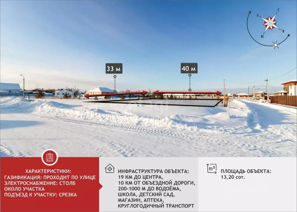 Участок в Тюменская область, Тюменский муниципальный округ, с. ... - Фото 1