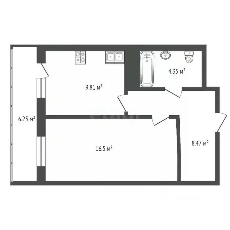 1-к кв. Мордовия, Саранск просп. Российской Армии, 28 (40.0 м) - Фото 0