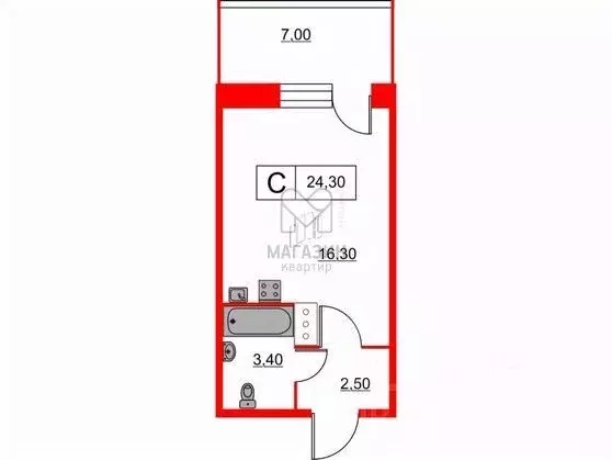 Студия Ленинградская область, Кудрово г. Всеволожский район, Заневское ... - Фото 2