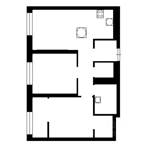 3-к кв. Омская область, Омск Успешная ул., 4 (61.8 м) - Фото 1