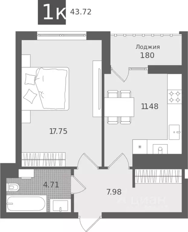 1-к кв. Калининградская область, Светлогорск Лесная Сказка жилой ... - Фото 1