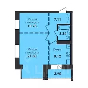 2-к кв. Иркутская область, Иркутск ул. Якоби, 6 (55.0 м) - Фото 0