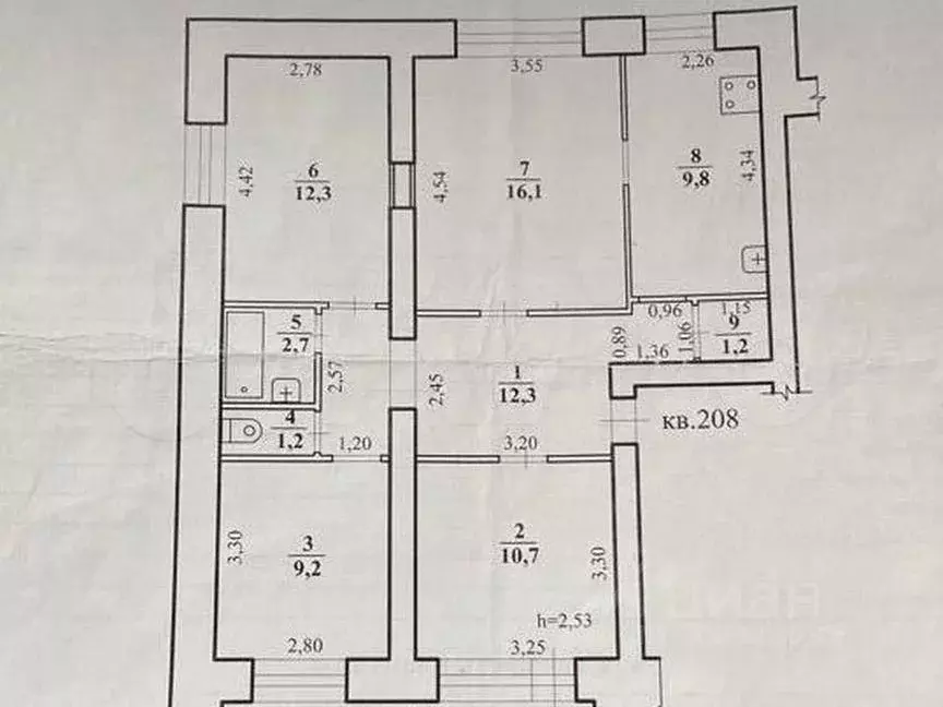 4-к кв. Забайкальский край, Чита ул. Весенняя, 16 (78.6 м) - Фото 0