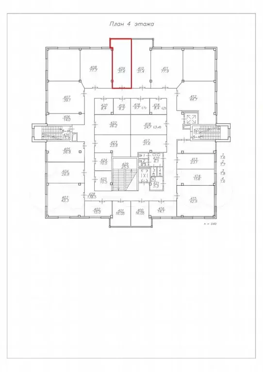 Офис, 31.4 м - Фото 0