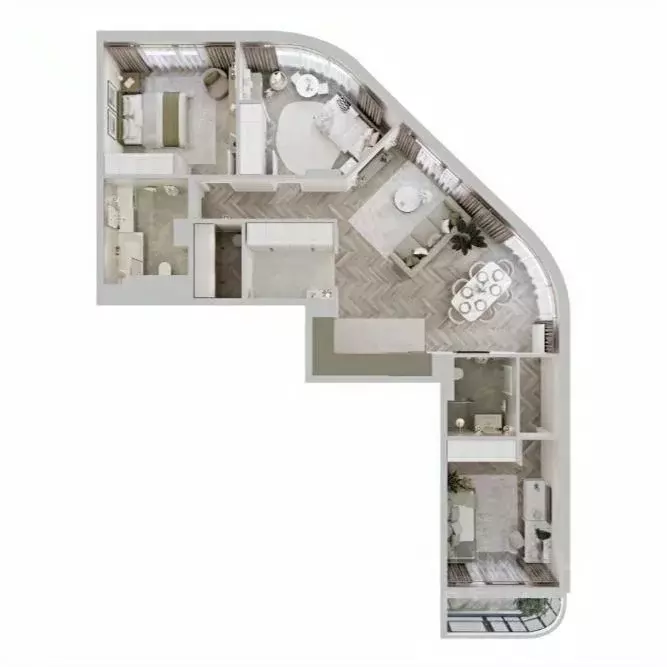 3-к кв. Омская область, Омск Кемеровская ул. (96.7 м) - Фото 1