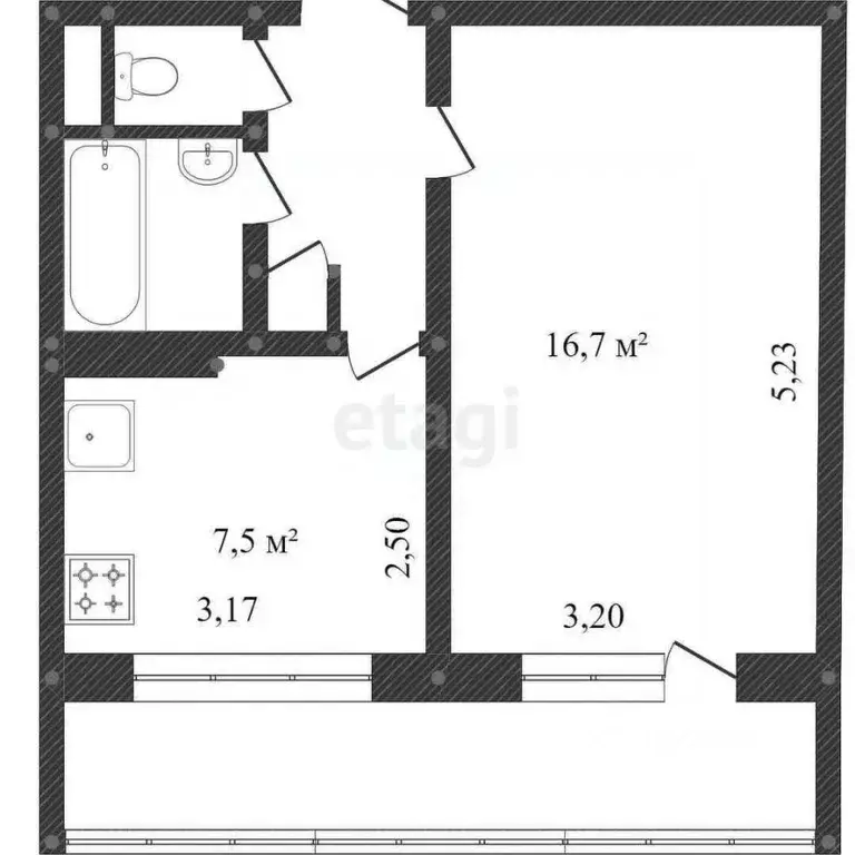 1-к кв. Белгородская область, Белгородский район, Дубовское с/пос, ... - Фото 1