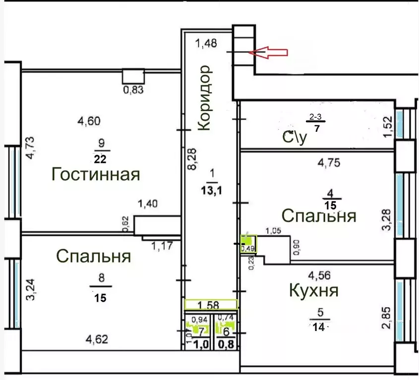 3-к кв. Оренбургская область, Оренбург ул. Челюскинцев, 17А (85.7 м) - Фото 0