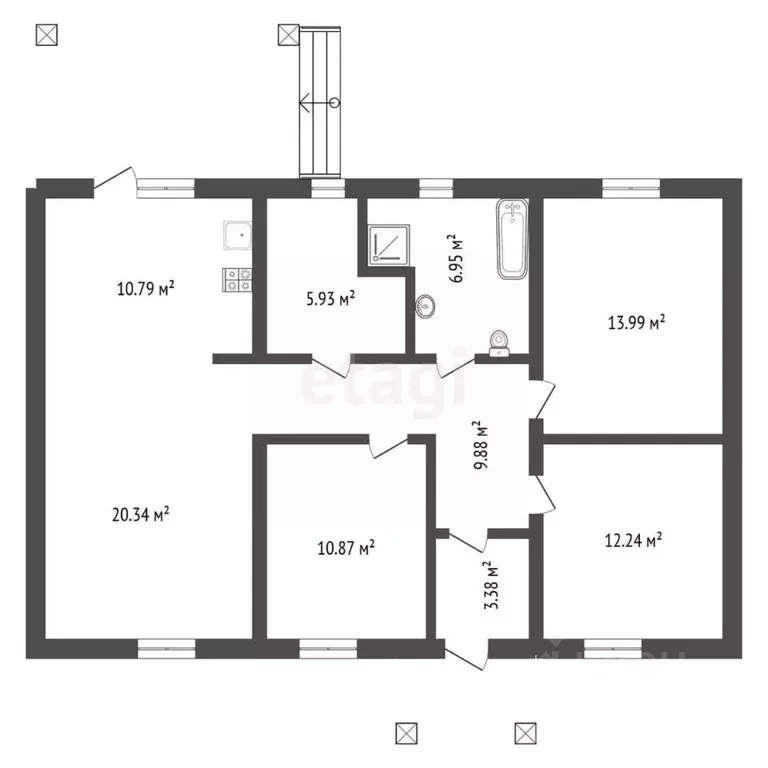 Дом в Воронежская область, Воронеж ул. Приозерная (119 м) - Фото 2
