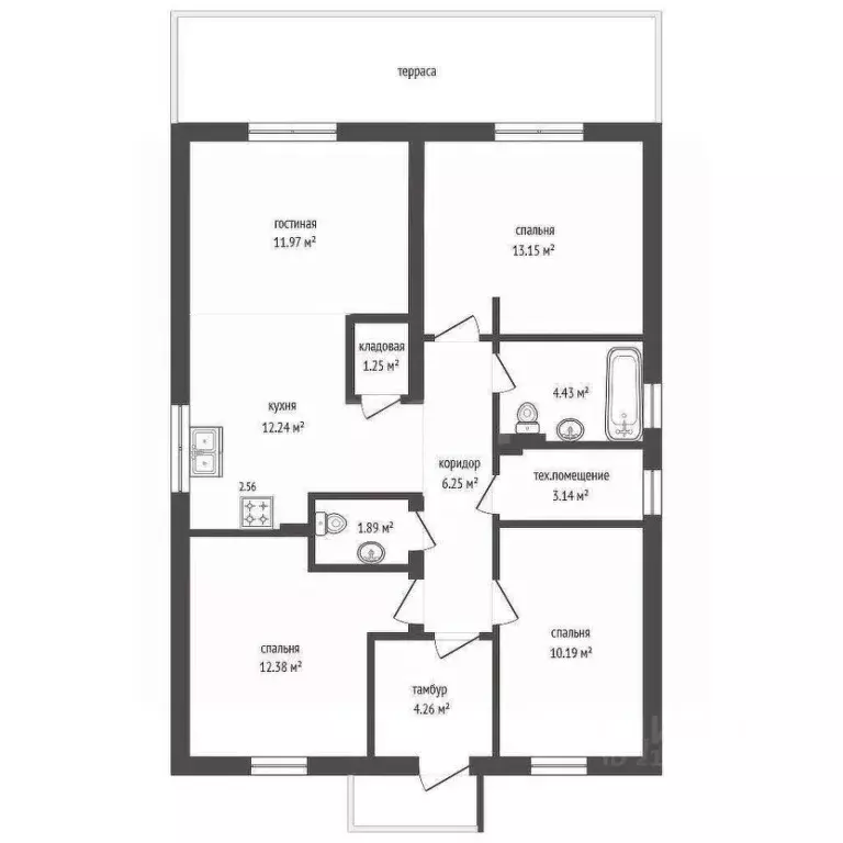Дом в Калининградская область, Гурьевский муниципальный округ, пос. ... - Фото 2