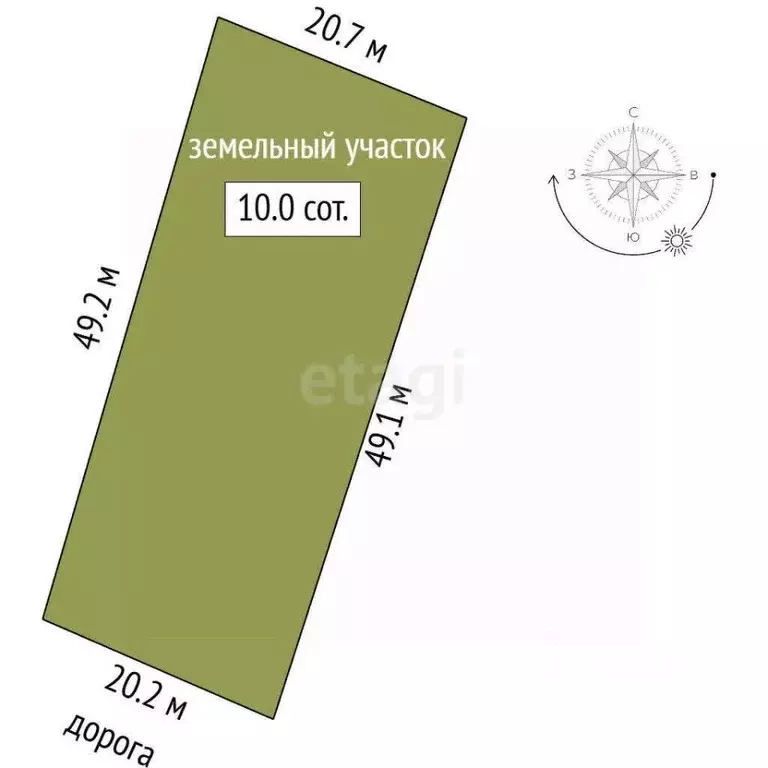 Участок в Крым, Симферопольский район, с. Доброе ул. Яшлык (9.98 сот.) - Фото 2